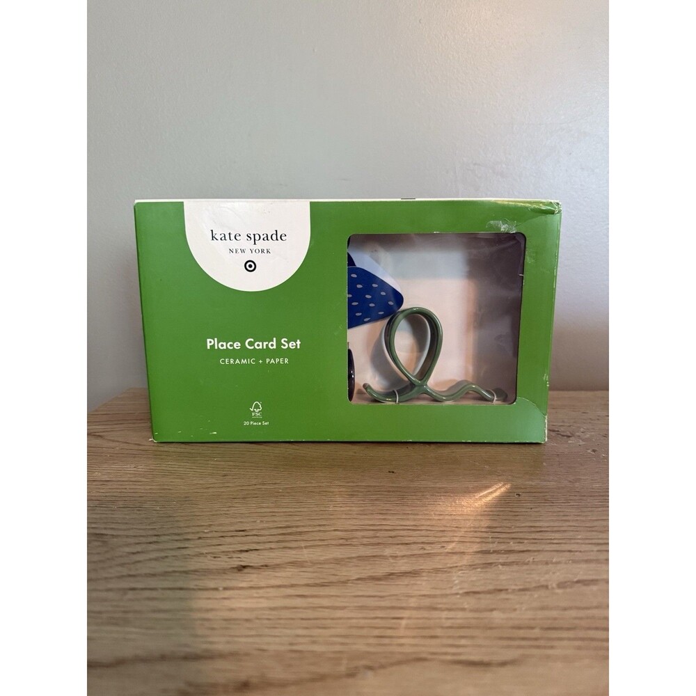 20 Piece Set Place Cards and & Holders - Kate Spade New York X Target-NIB!